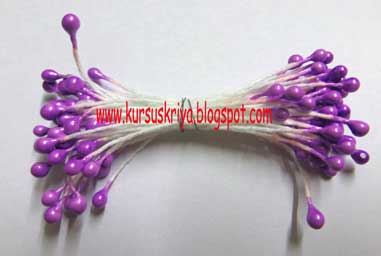 Putik imitasi dari palstik 2 mm lila, 48 pcs (MBS065)