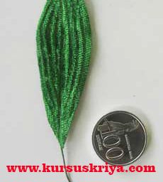 Daun Imitasi Anggrek Beludru size sedang per lusin (MBS035)