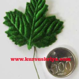 Daun Imitasi Daun Anggur  Beludru per lusin (MBS034)