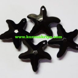 Liontin Bintang Laut Hitam, 4 pcs (BAW0247)