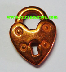 Liontin Model Gembok Dari Plastik, 12 pcs (BAW0252)