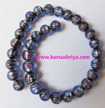 Manik Kaca Bulat 12 mm, Blue Azure (BAW0388)