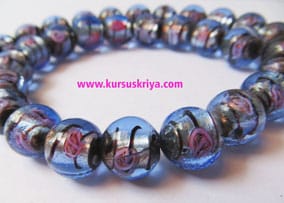 Manik Kaca Bulat 12 mm, Blue Azure (BAW0388) - Image 2