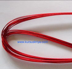 Kawat Stocking Warna merah orange size 24 G (MBS184)