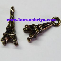 Liontin Menara Eiffel Tembaga Bakar size kecil isi 6 pcs (BAW0258)