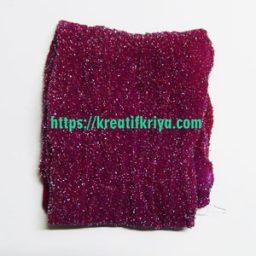 Stocking Glitter Stocking Metalik Red Violet (MBS188)