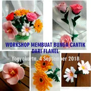 bunga flanel
