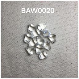 Manik kristal model terompet warna bening per lusin(BAW0020)