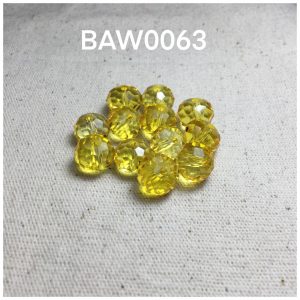 Manik kristal bulat oval 10 mili