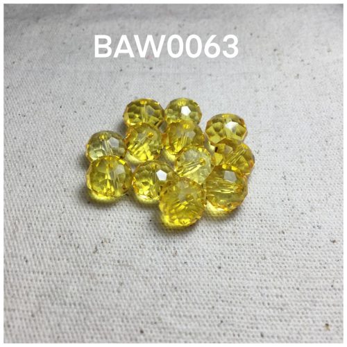 Manik kristal bulat oval 10 mili
