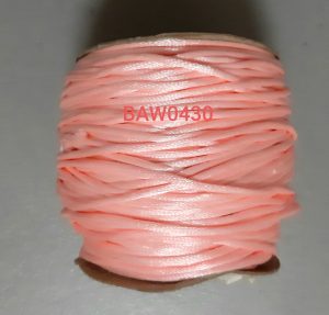 Tali giok satin 2 mm warna pink salem