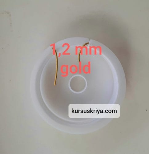 Kawat asesoris tembaga size 1,2 mm warna gold dof (BAW0433) - Image 2