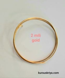Kawat asesoris tembaga 2 mm,gold dof