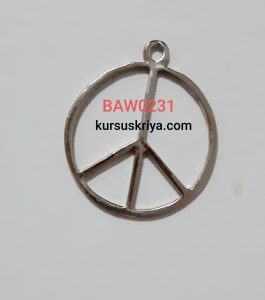 Charm peace besar silver