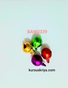 Liontin bel kerincingan mungil warna warni