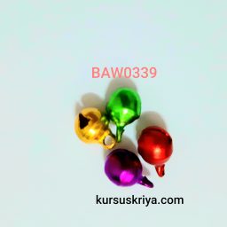 Liontin bel kerincingan mungil warna warni