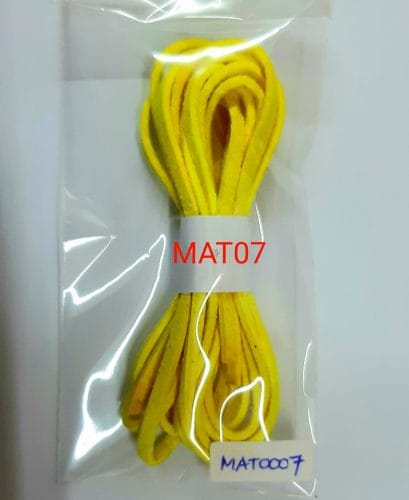 Tali flat suede imitasi neon yellow