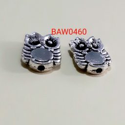 Manik logam burung hantu 10 mm