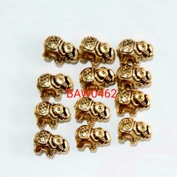 Manik logam gajah gold 10 mm