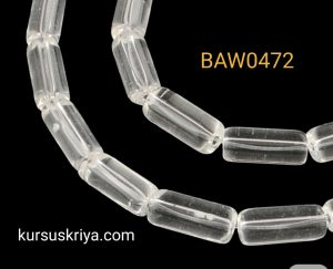 Manik kaca tabung 10 mm clear