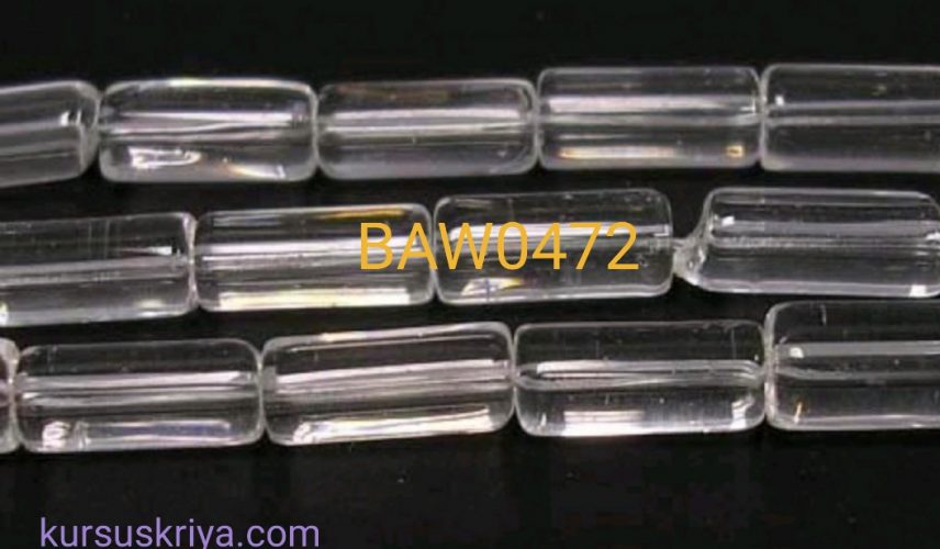 Manik tabung clear 10 mm