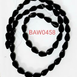 Manik kristal ceko tetes air 10 X 8 mm warna hitam