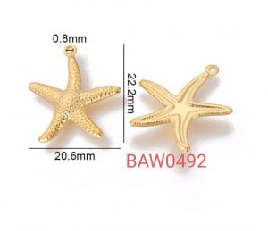 Charm bintang laut gold