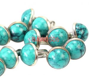 Turquoise rivets punk studs spike