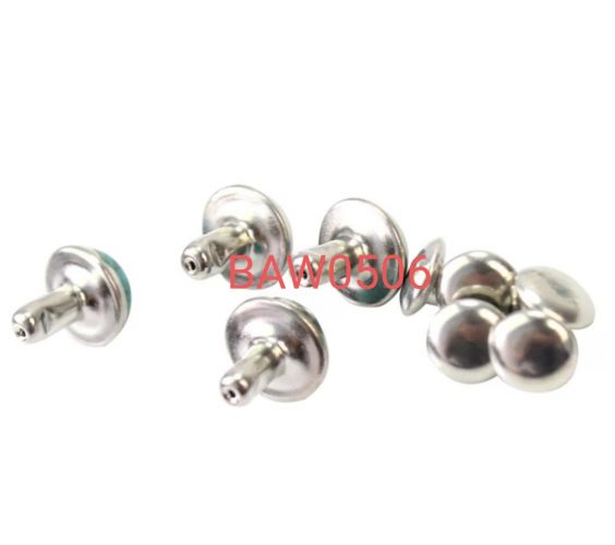 Light blue rivets punk studs diameter 8 mm isi 10 pcs (BAW0540) - Image 4