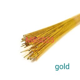 Kawat bunga stocking warna emas 24 G