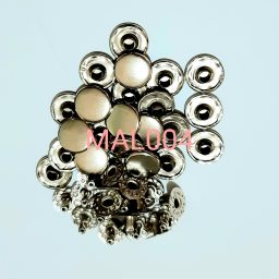 Paku krepet metal silver 10 mm