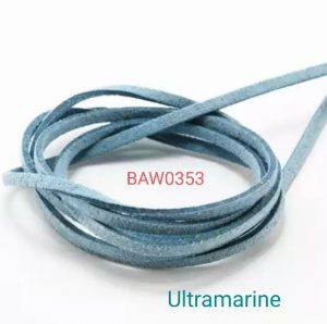 Tali flat suede imitasi ultramarine