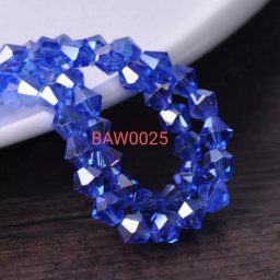 Manik kristal bicone 4 mm blue azure AB