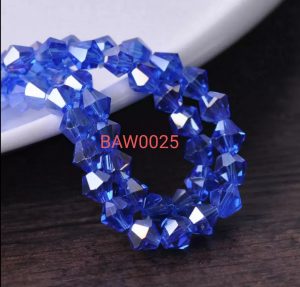 Manik kristal bicone 4 mm blue azure AB