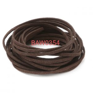 Tali flat suede imitasi warna coklat 
