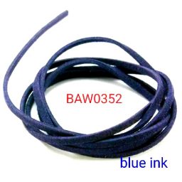 Tali flat suede imitasi blue ink