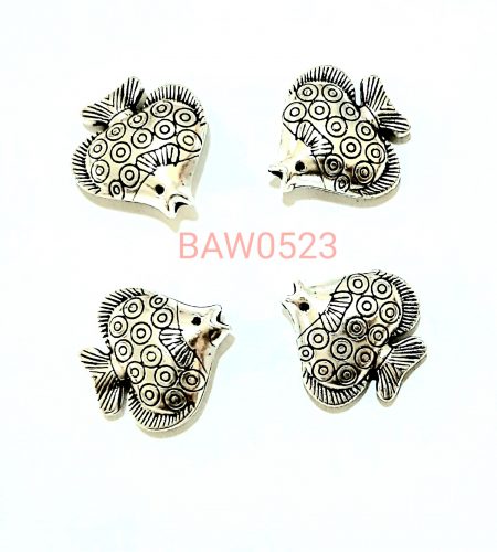 Manik logam ikan besar 25 mm