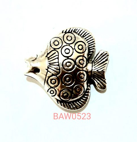 Manik-manik dari logam ikan besar 25 mm