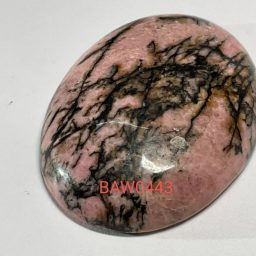 Batu alam rhodonite oval