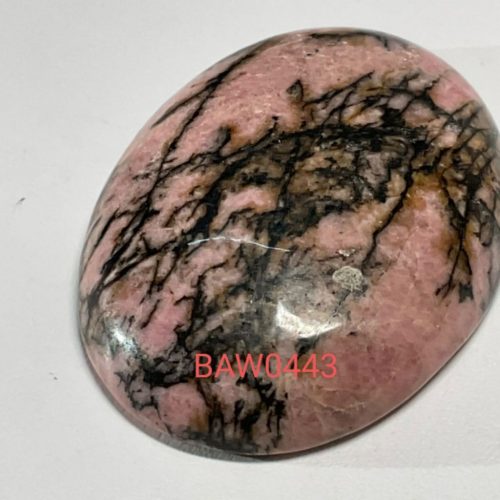 Batu alam rhodonite oval
