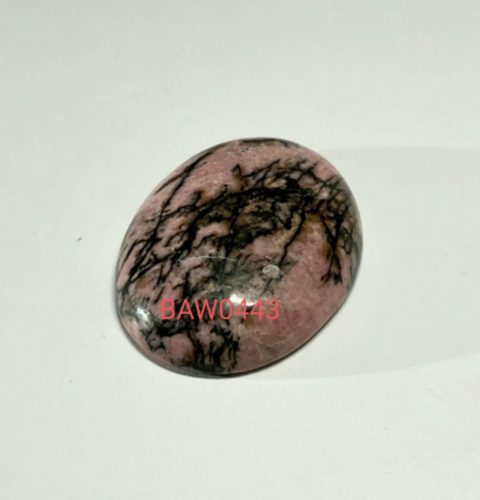 Batu alam rhodonite oval