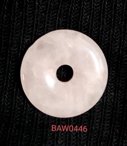 Natural stone rose quartz bentuk donat
