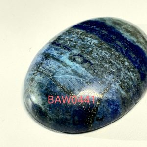 Batu alam lapis lazuli oval