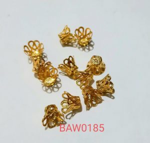 Cakram manik-manik warna gold BAW0185