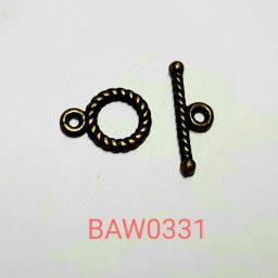 Bronze tone toggle clasp