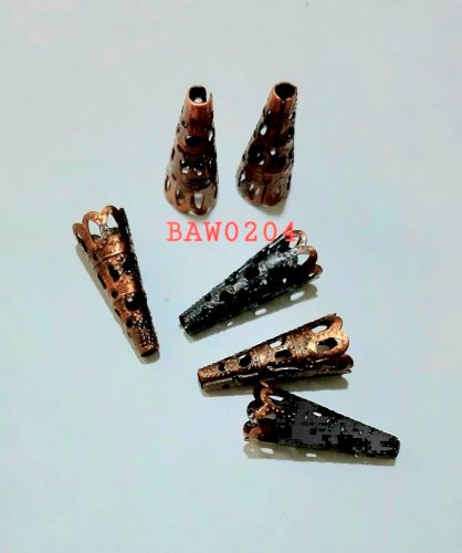Cone panjang metal warna merah bakar