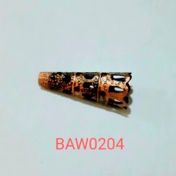 Cone panjang metal warna merah bakar