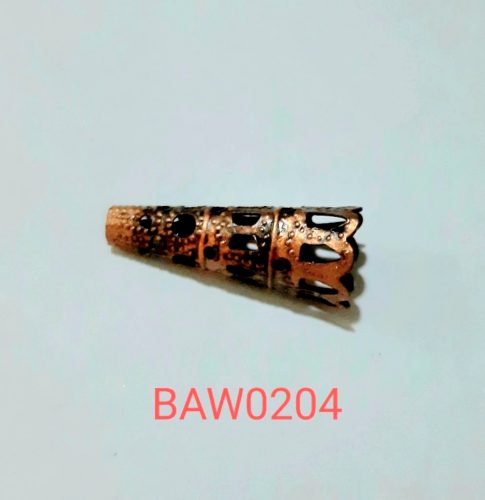 Cone panjang metal warna merah bakar