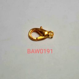 Clasp udang warna gold 12 X 6 mm