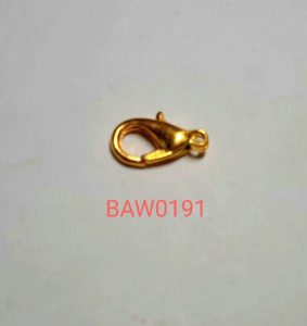 Clasp udang warna gold 12 X 6 mm